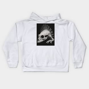 Sketch of an Alien Skeleton Kids Hoodie